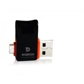 DIGIRICH USB2.0/MICROUSB 8GB  فلاش ديجيريش بحجم 8جيجا مناسب لنقل البيانات بين الكمبيوتر وجوالات الجلكسي و الأندرويد